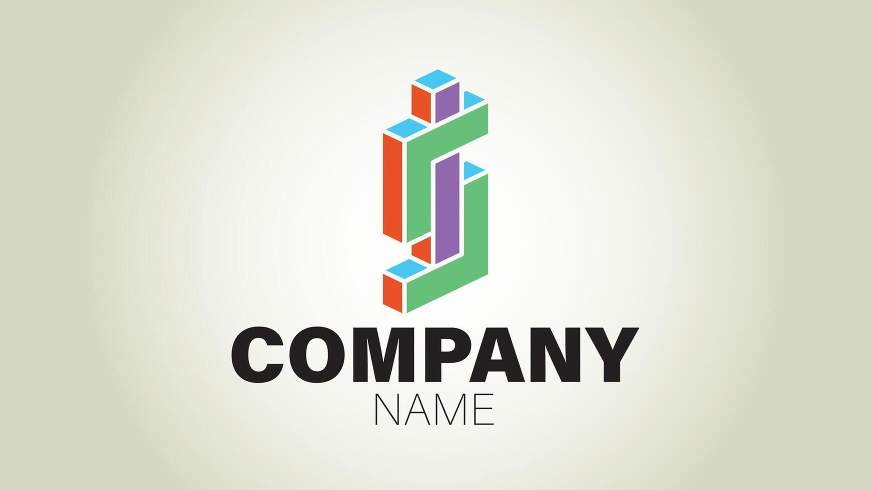 A colorful logo for a company vector
