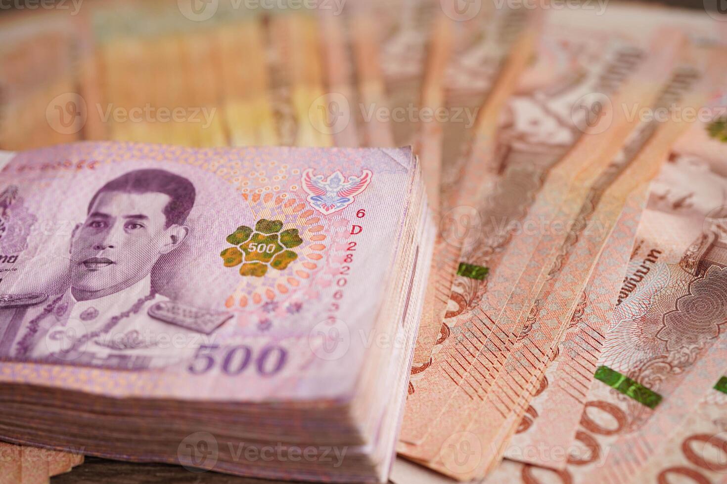 Thai baht banknote money, investment economy, accounting business and banking. photo