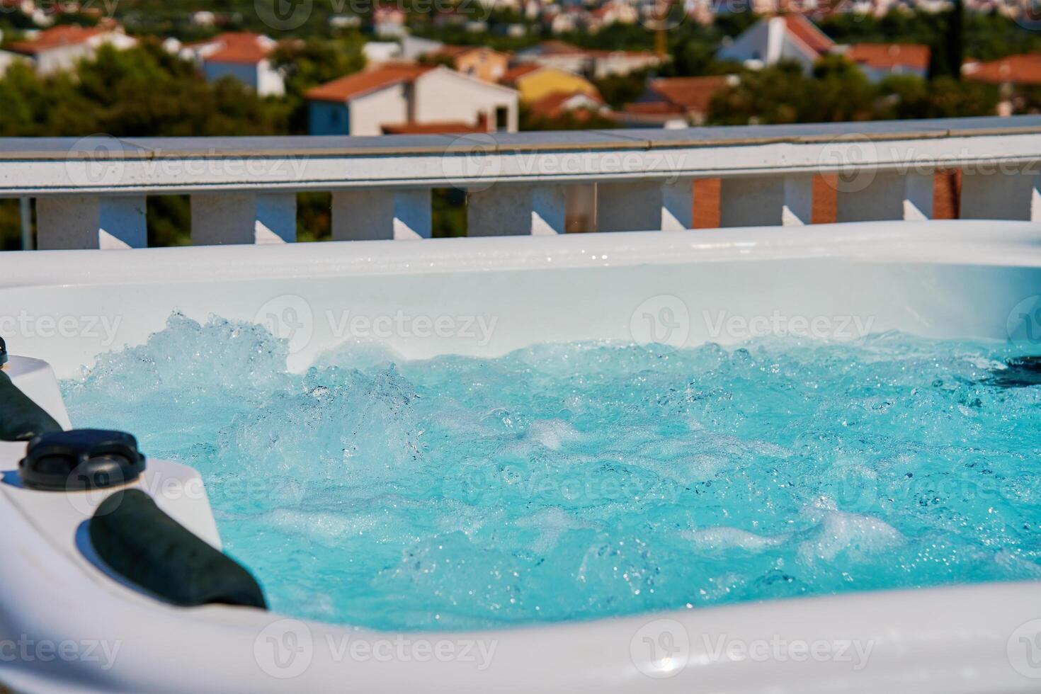 Outdoor Hot Tub on Rooftop Deck photo