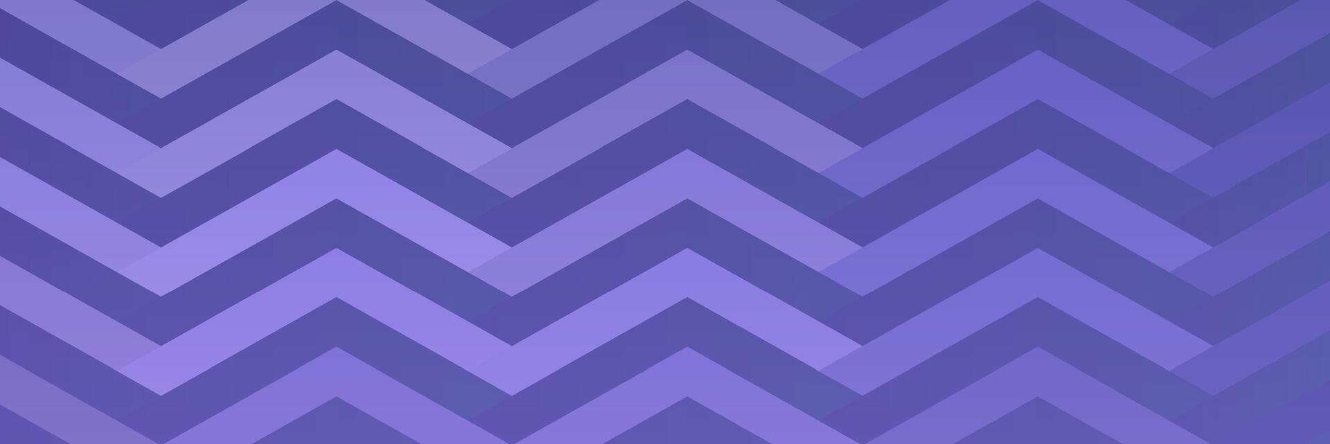 A purple and blue background with zigzag lines vector