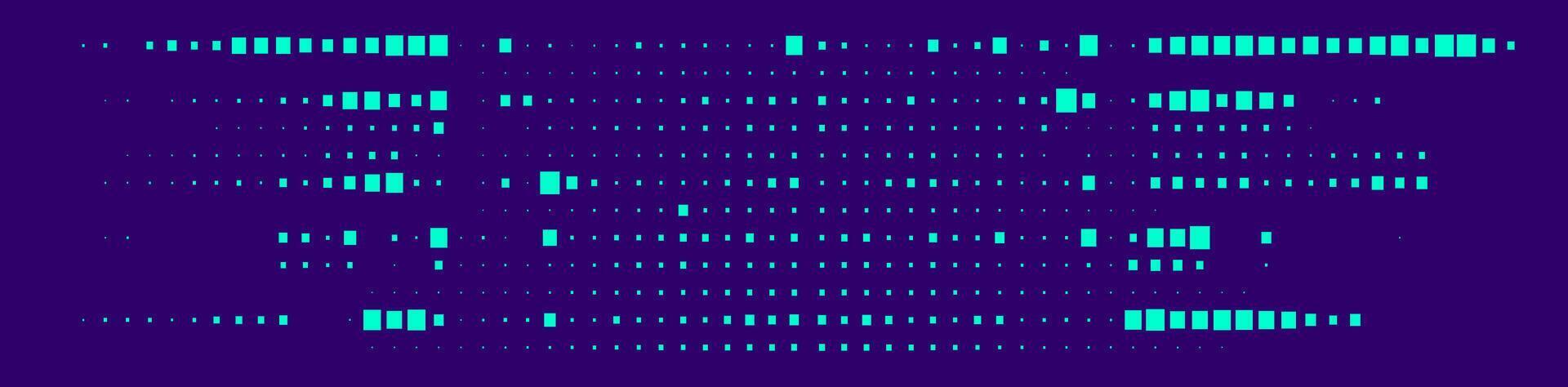 Trendy glitch pattern on dark background. Modern style . Abstract geometric elements vector