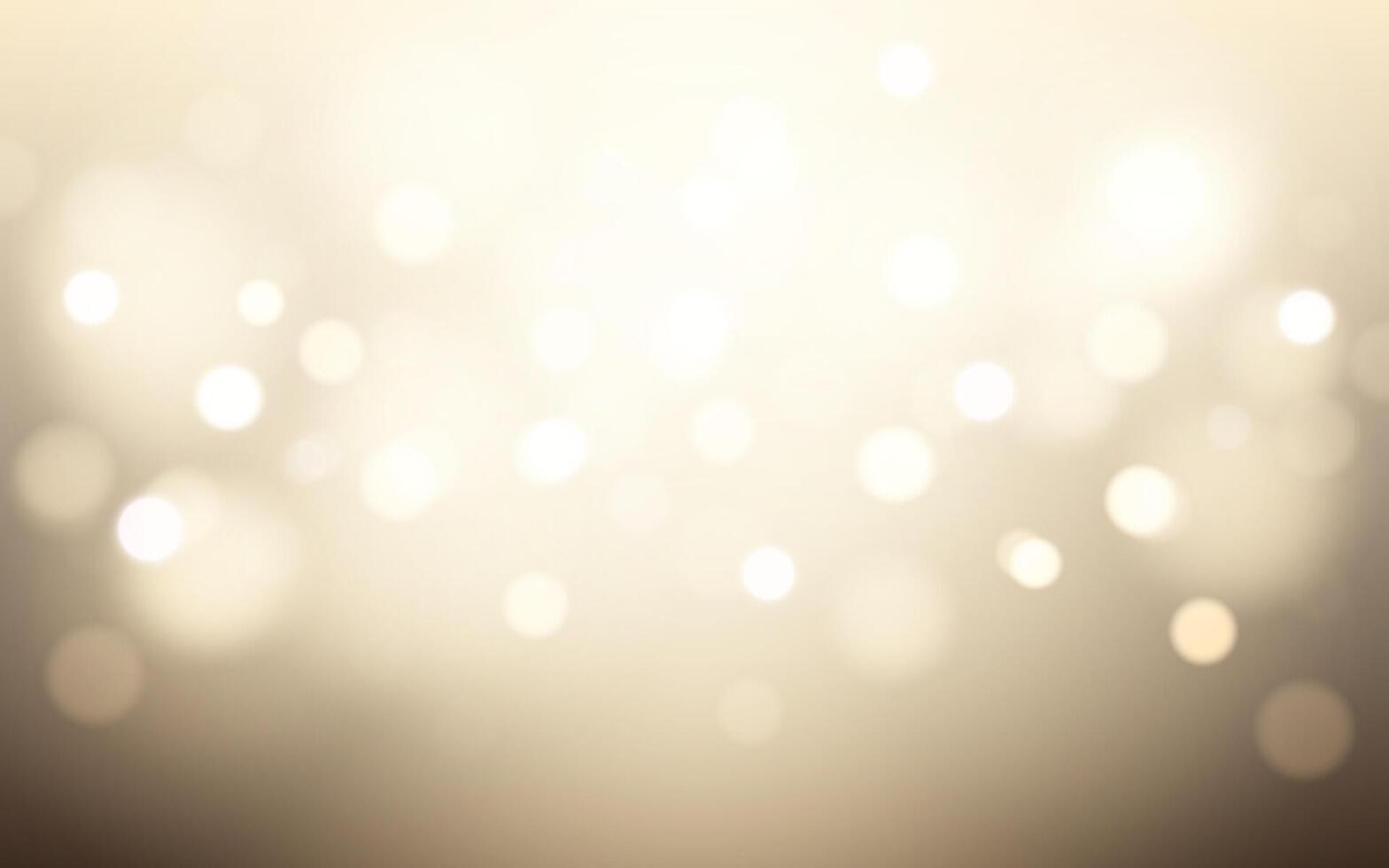 Golden Bokeh Light with Soft Beige Background. Elegant Blurred Circles with Warm Neutral Glow, Background decoration vector