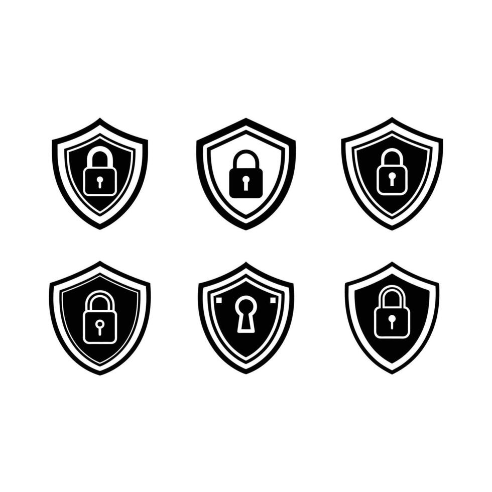 High-Quality Security Graphic Design Files for Microstock Websites vector