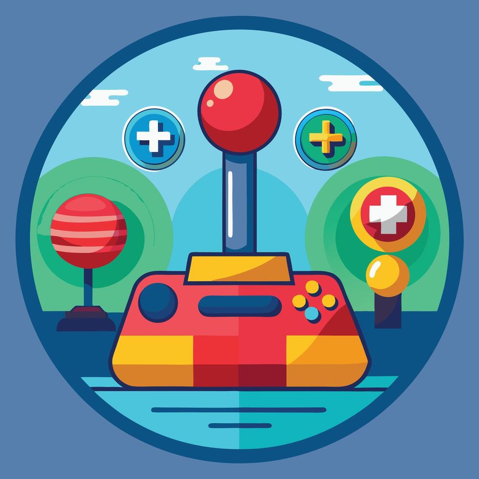 Joystick Game icon Sport Technology vector