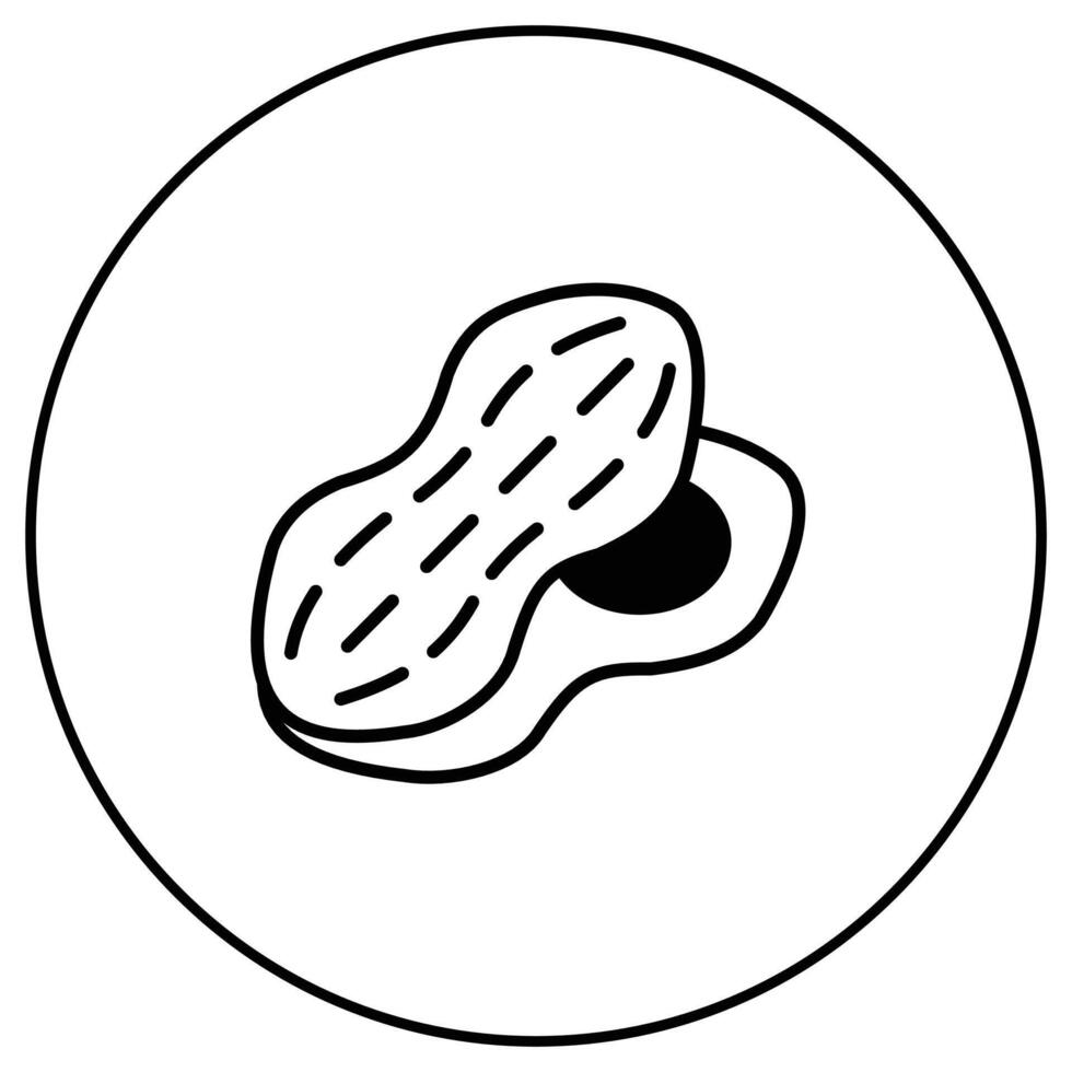 Allergen-Free Peanut Safety Eco Icon Design vector