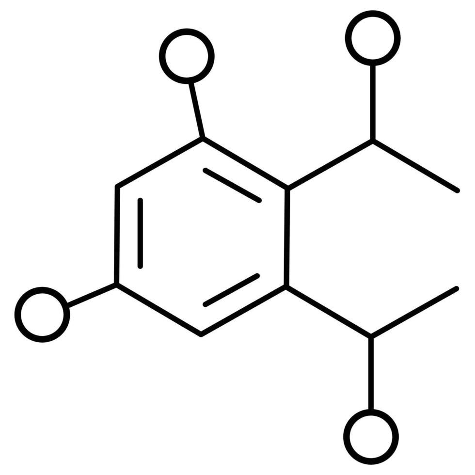 Sustainable Chemistry Molecule for Phthalates Icon Design vector
