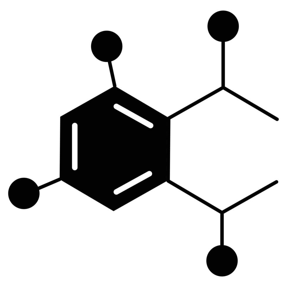 Eco Molecule for Sustainable Chemistry ICon Design vector