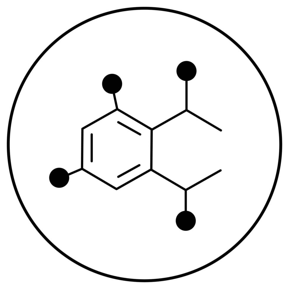 Eco Molecular Chemistry for Phthalates Icon Design vector