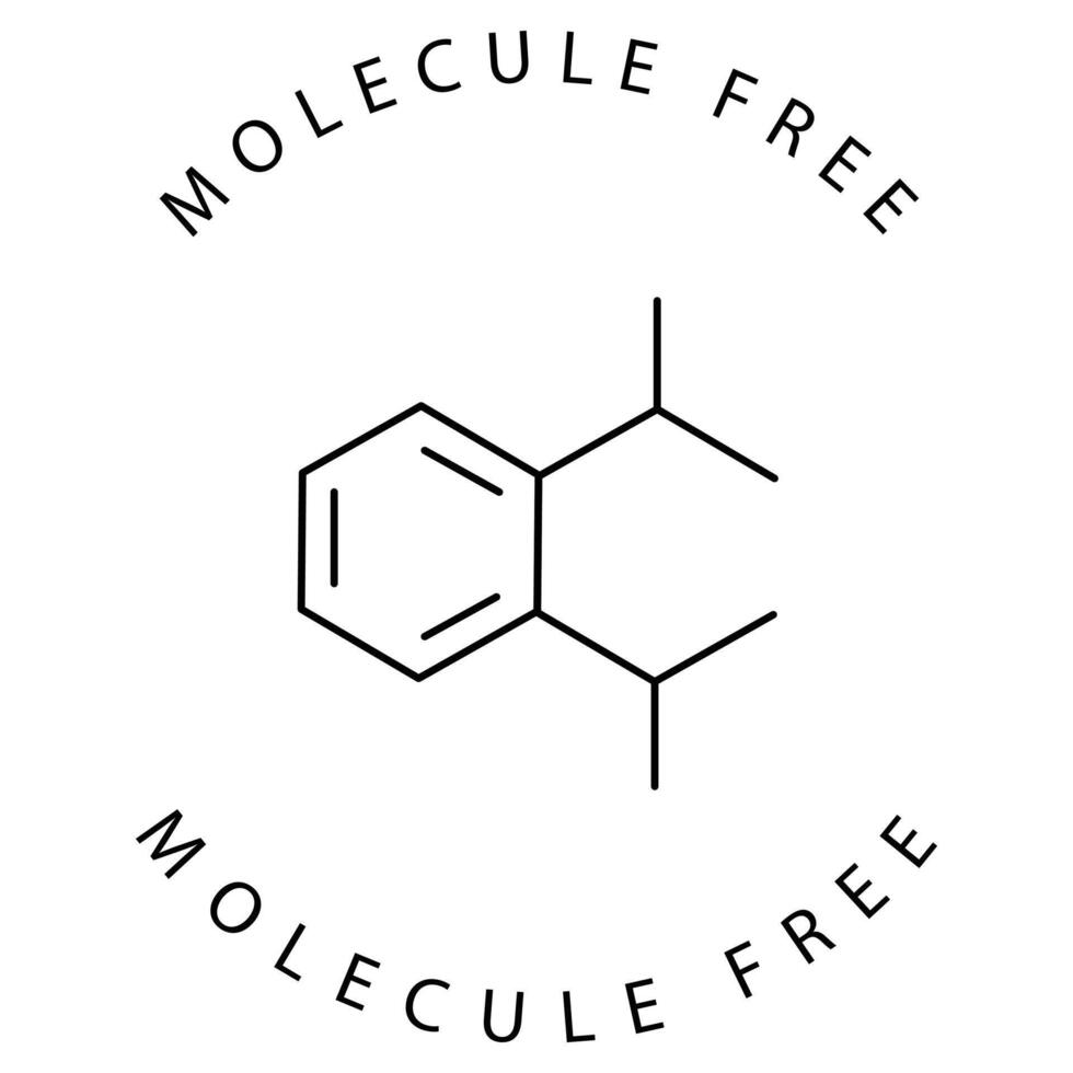 Eco-Friendly Molecular Formula Chemistry Icon Design vector