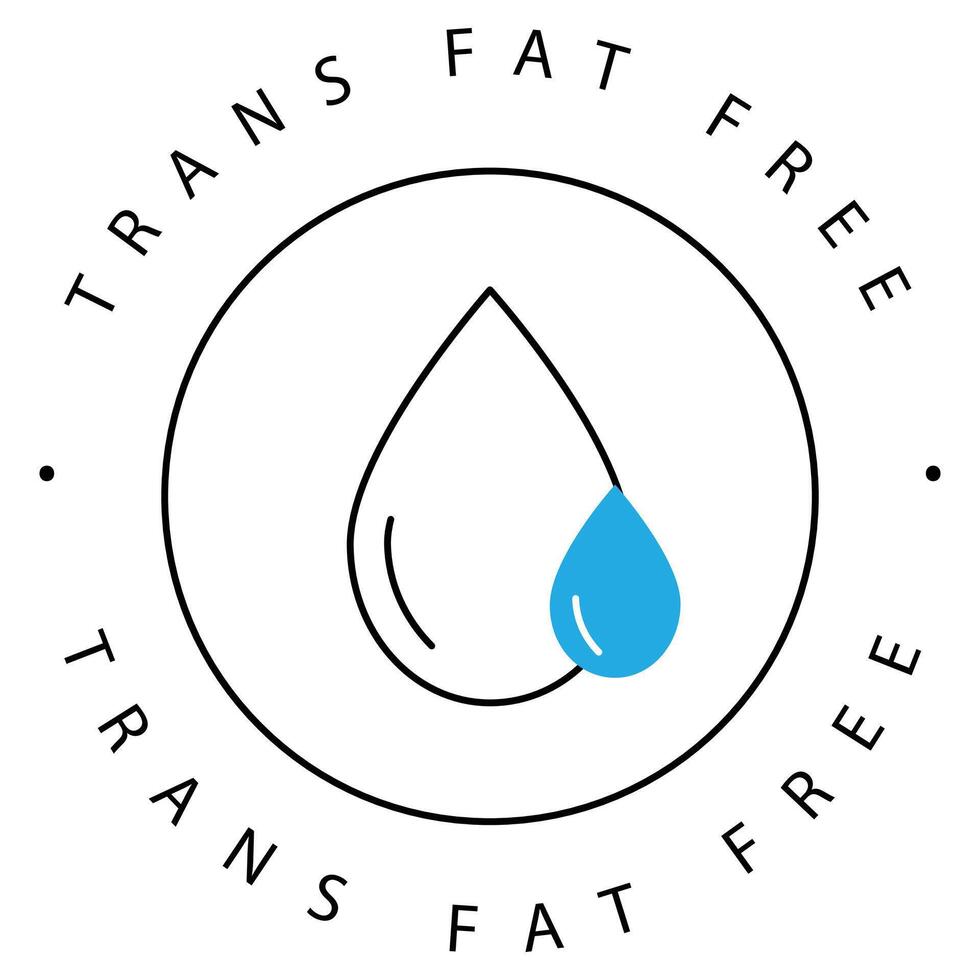 Sustainable Trans Fat Reduction Awareness Icon Design vector
