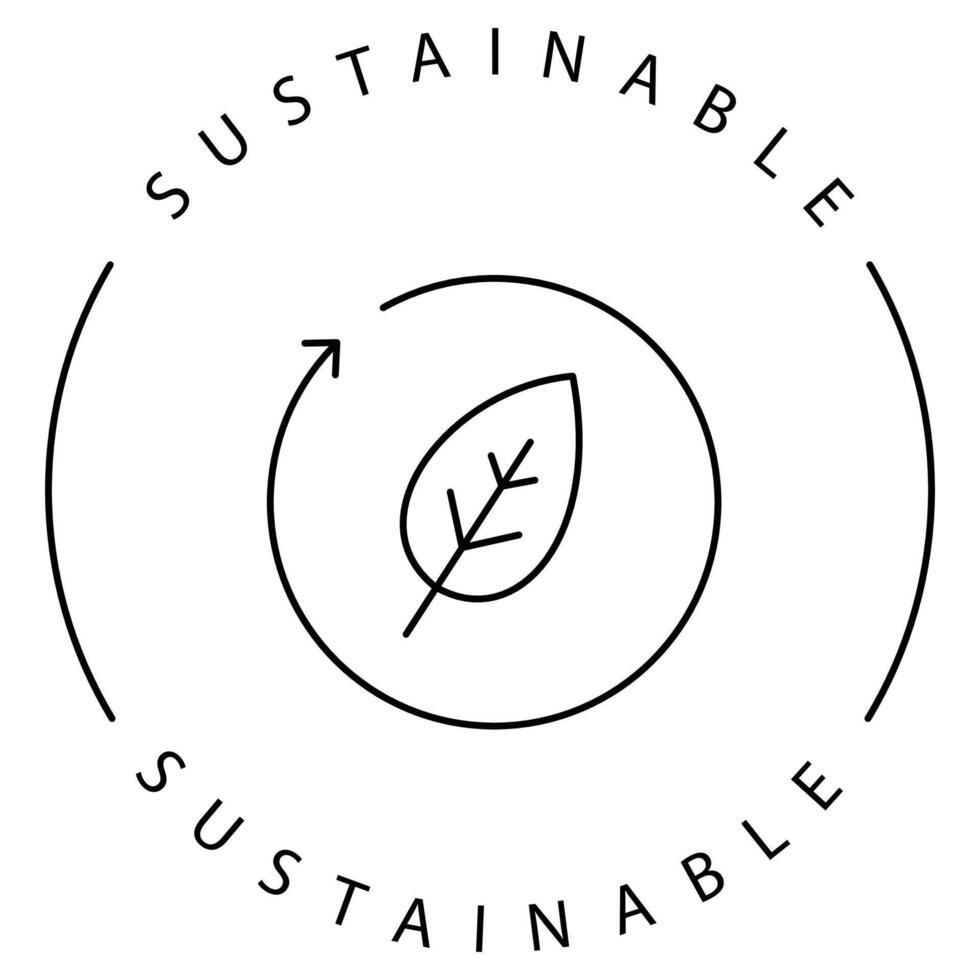 Eco Sustainable Ecology Symbol Icon Design vector