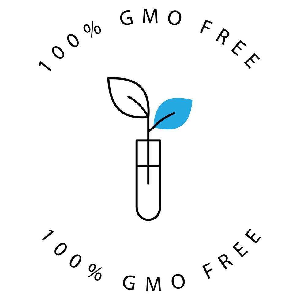 Genetically Modified Plant Eco Icon Design vector