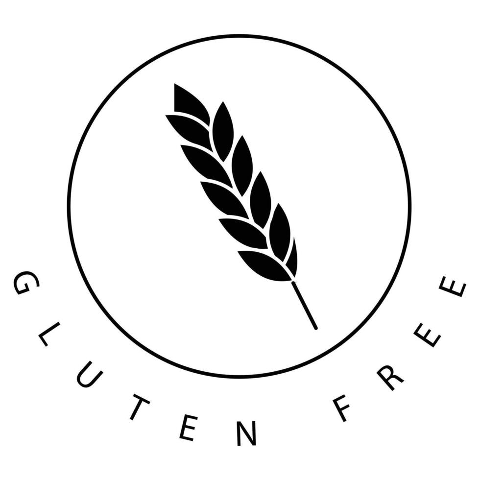 The gluten free logo vector