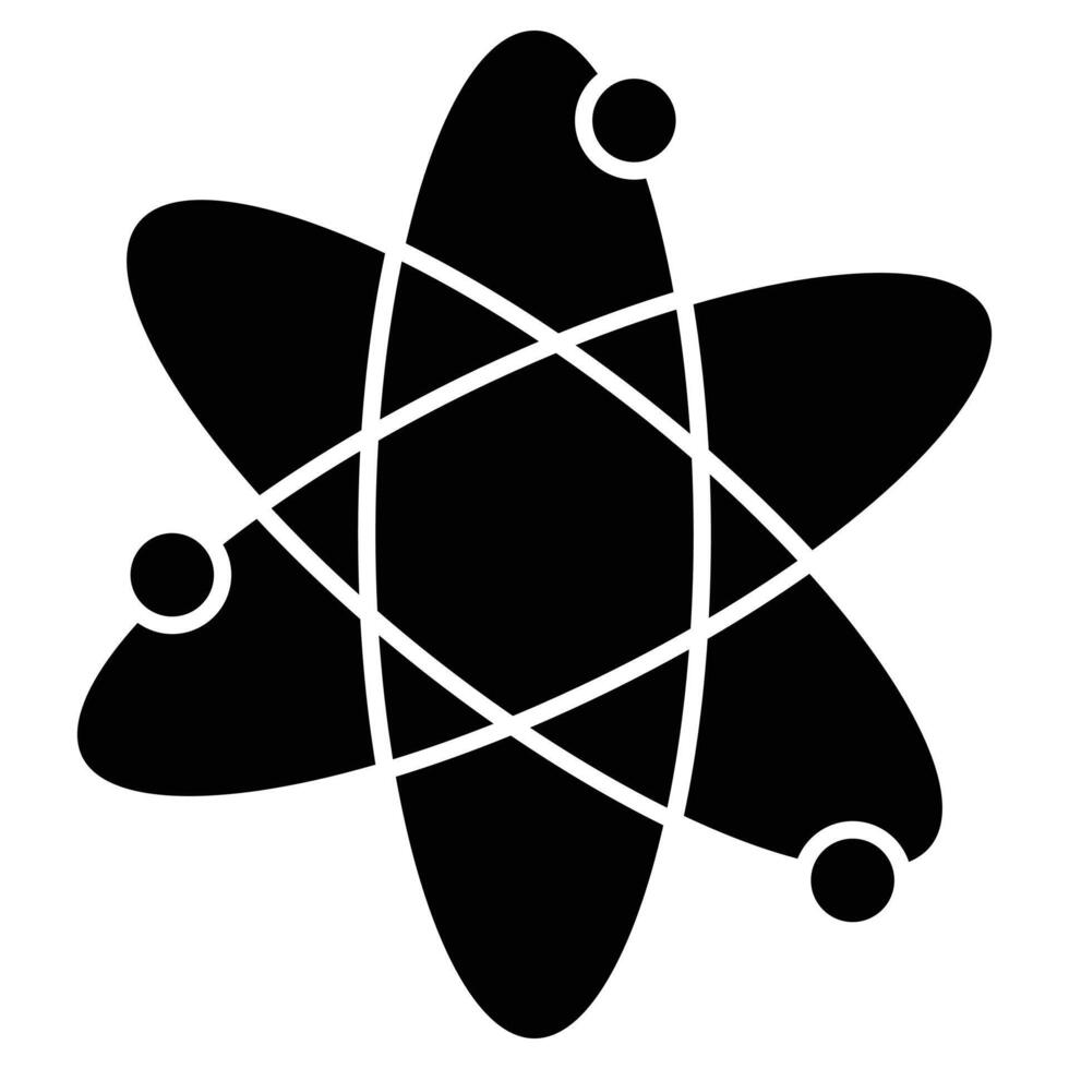 An atom symbol on a white background vector
