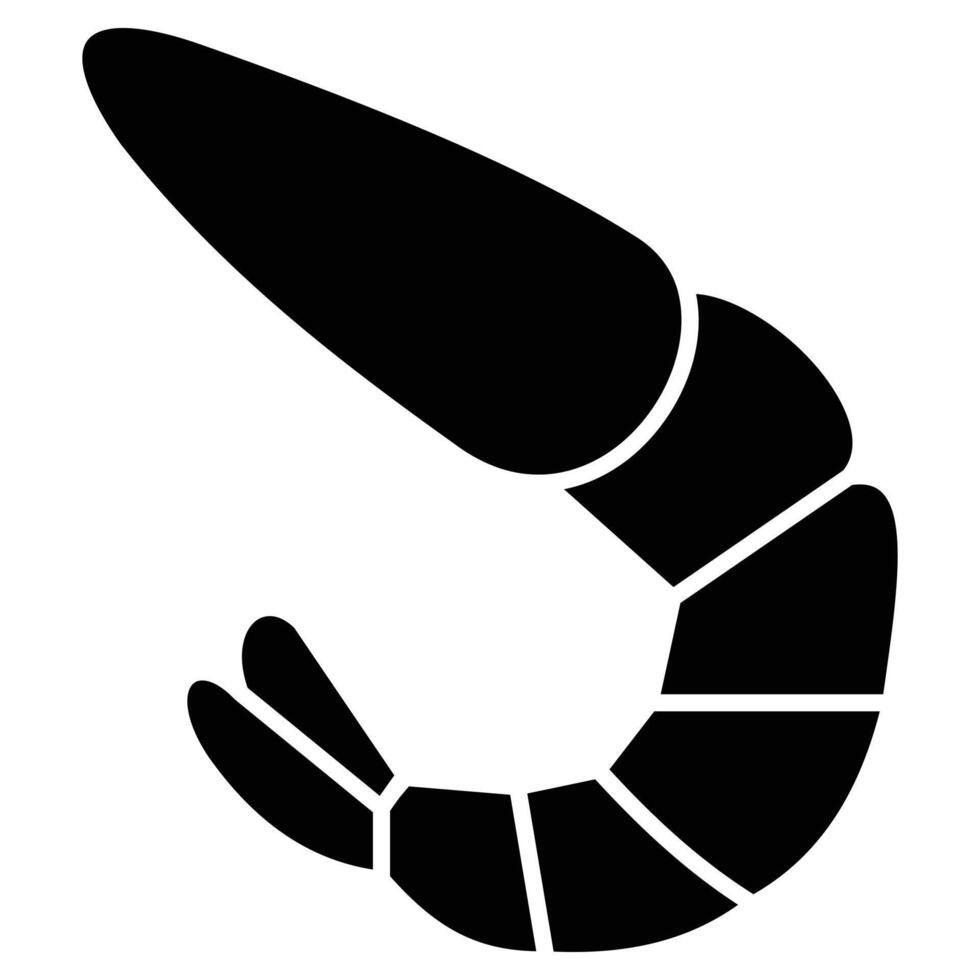 Shrimp icon illustration vector