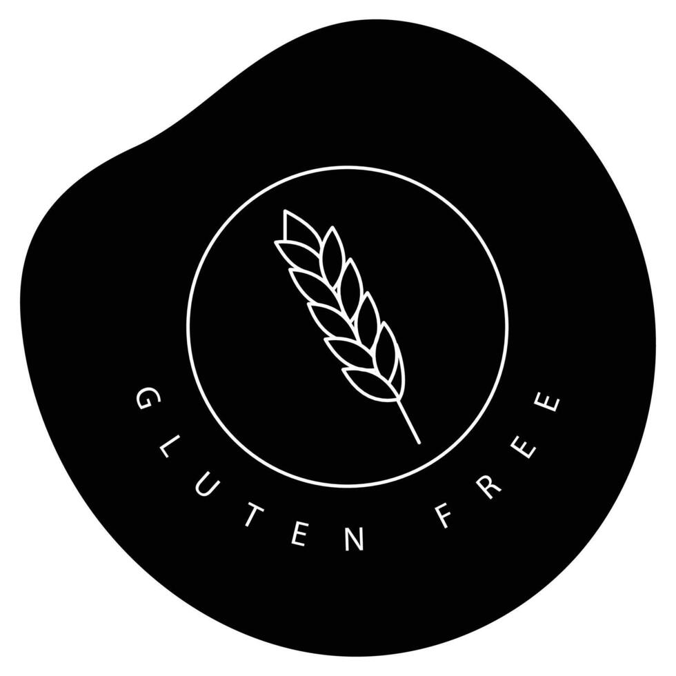 Gluten free logo vector