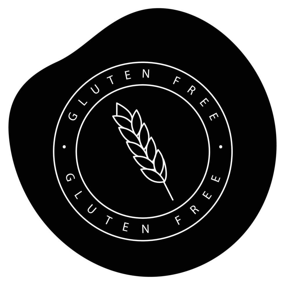Gluten free logo design vector