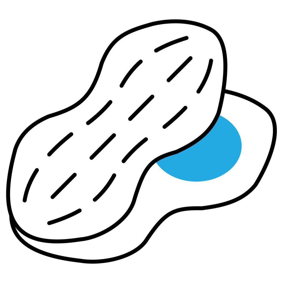 Peanut-Free Symbol for Eco Foods ICon Design vector