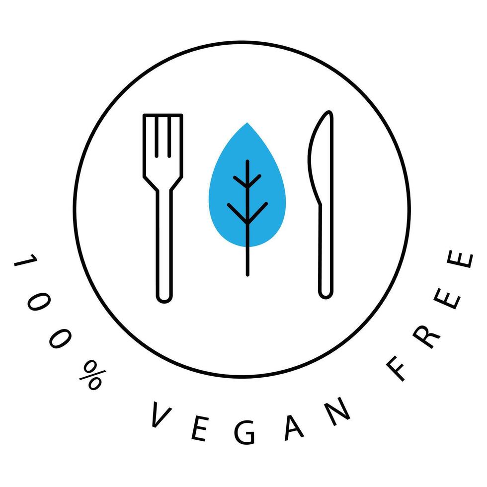 Vegan Plant-Based Icon Design with Editable Stroke vector
