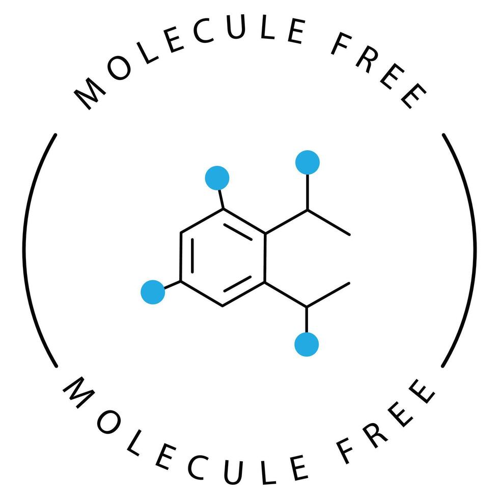 Green Eco Phthalate Molecular Formula Icon Design vector