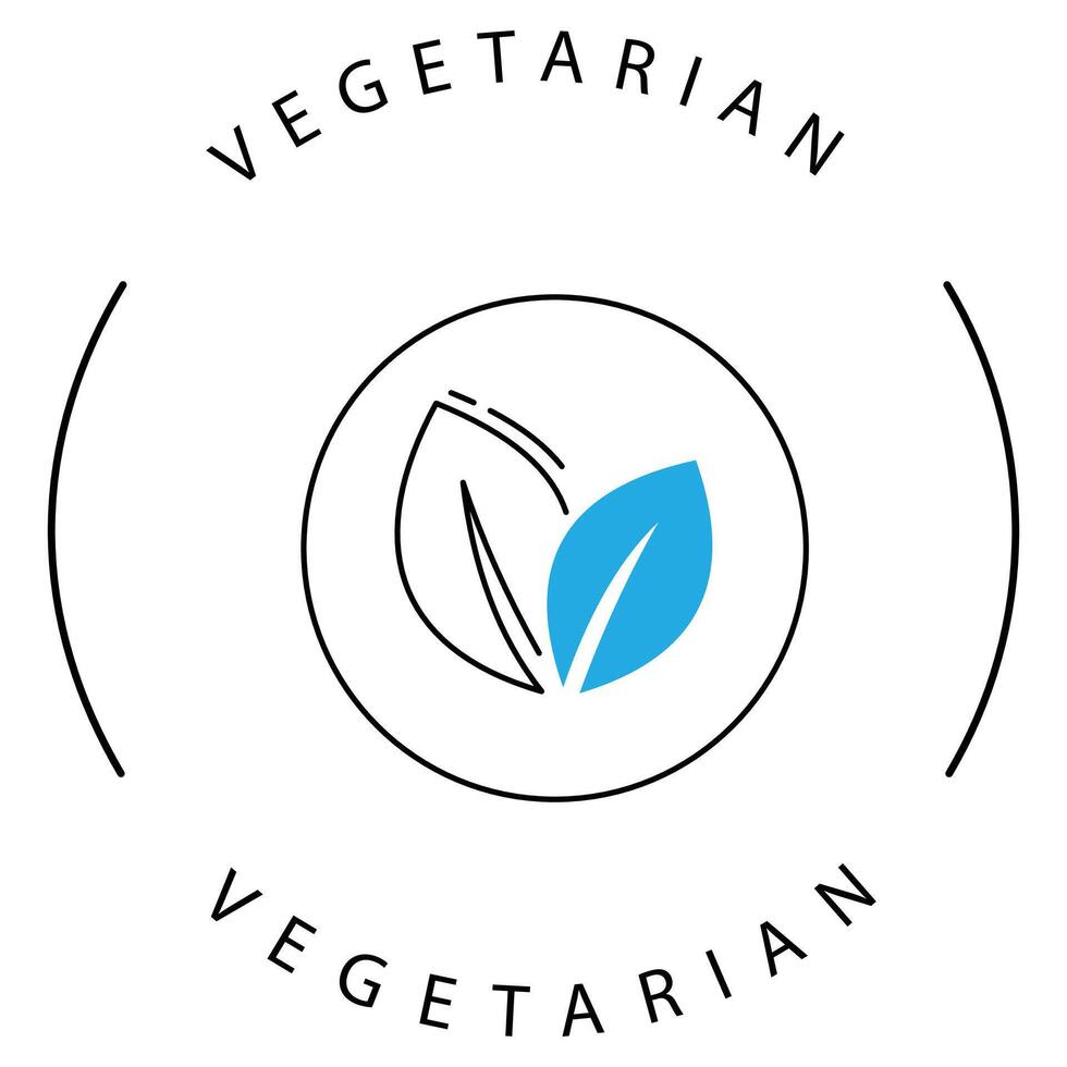 Vegetarian Plant-Based Healthy Food Icon Design vector