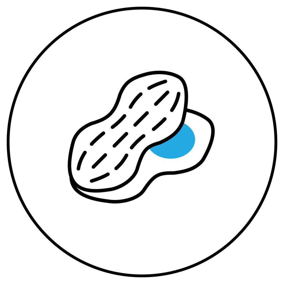 Eco Peanut-Free Icon Badge vector
