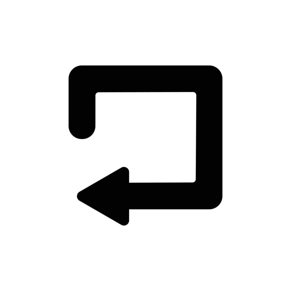 Square arrow icon. vector
