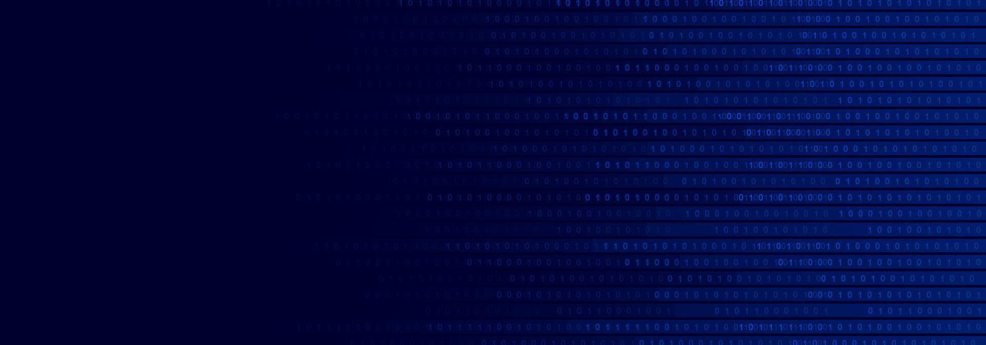 data flow to left to right blue futuristic cyber network neon light banner background template vector