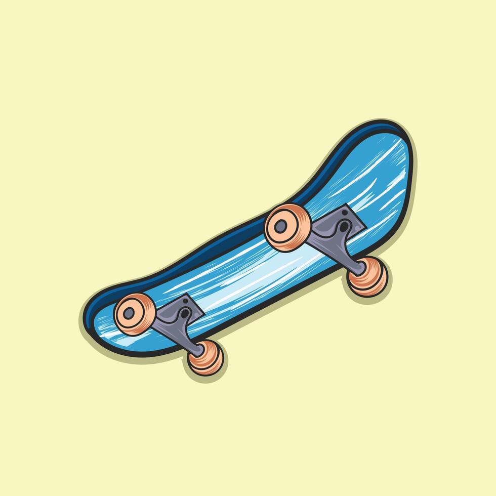 a sketboard hand drawing illustration. vector