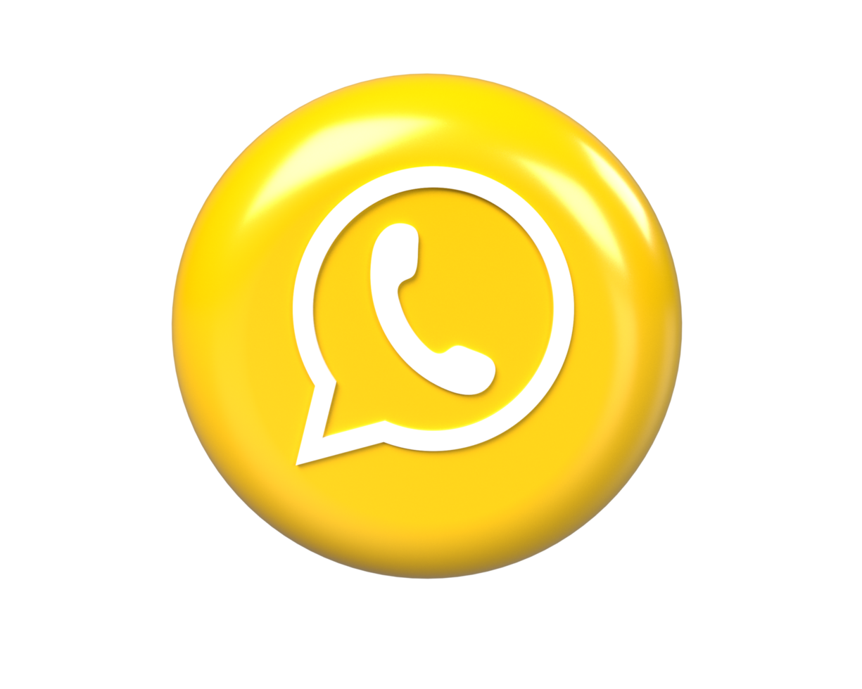 WhatsApp button logo icon, web button app chat sign png