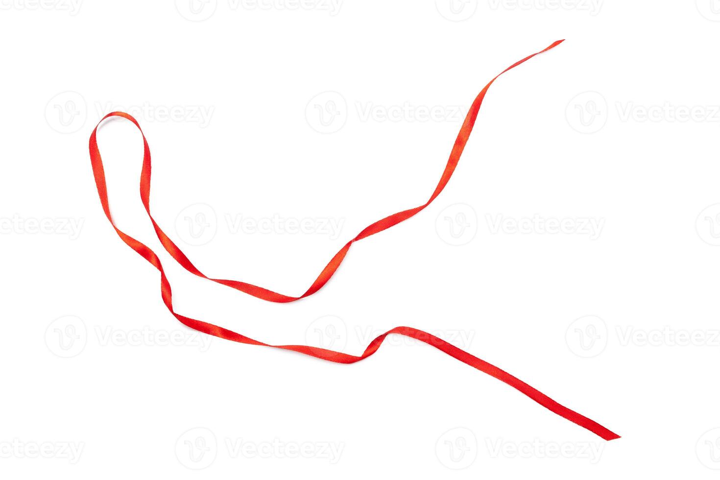 ribbon isolated on white photo