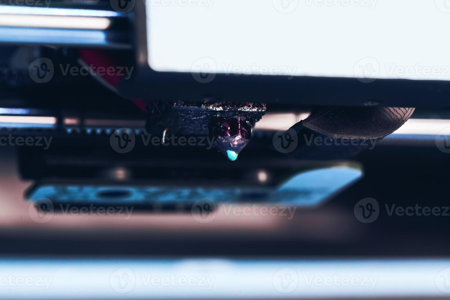 White 3D printing piece photo