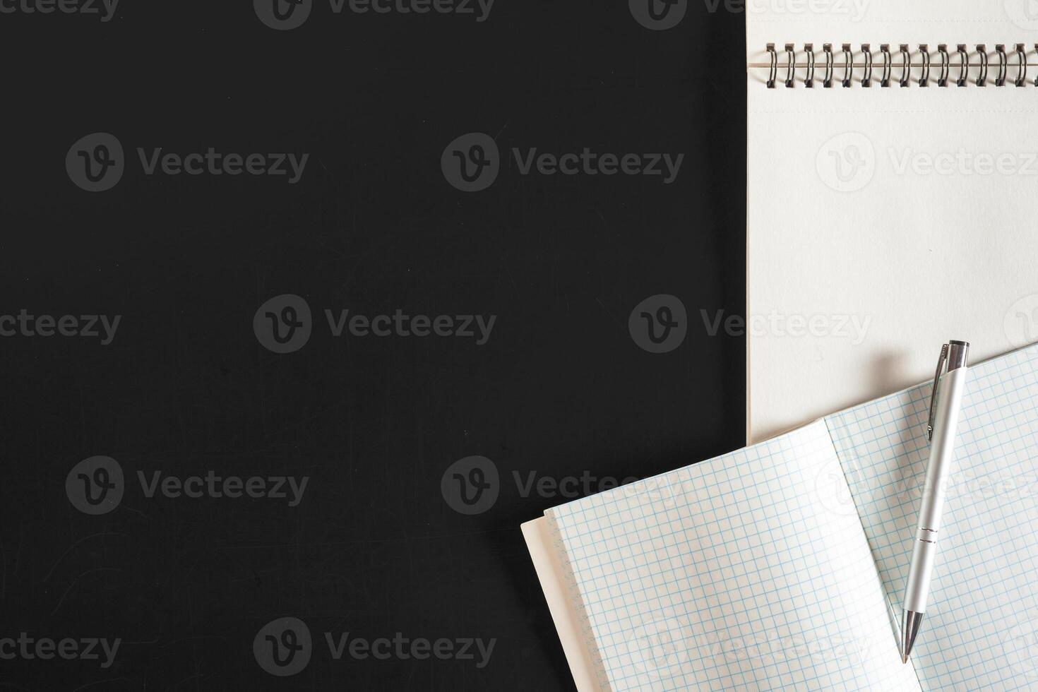 Top view spiral notebook photo