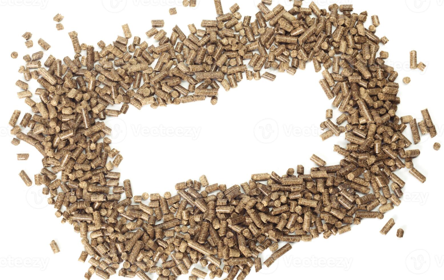 Energy. Pellets on the table photo
