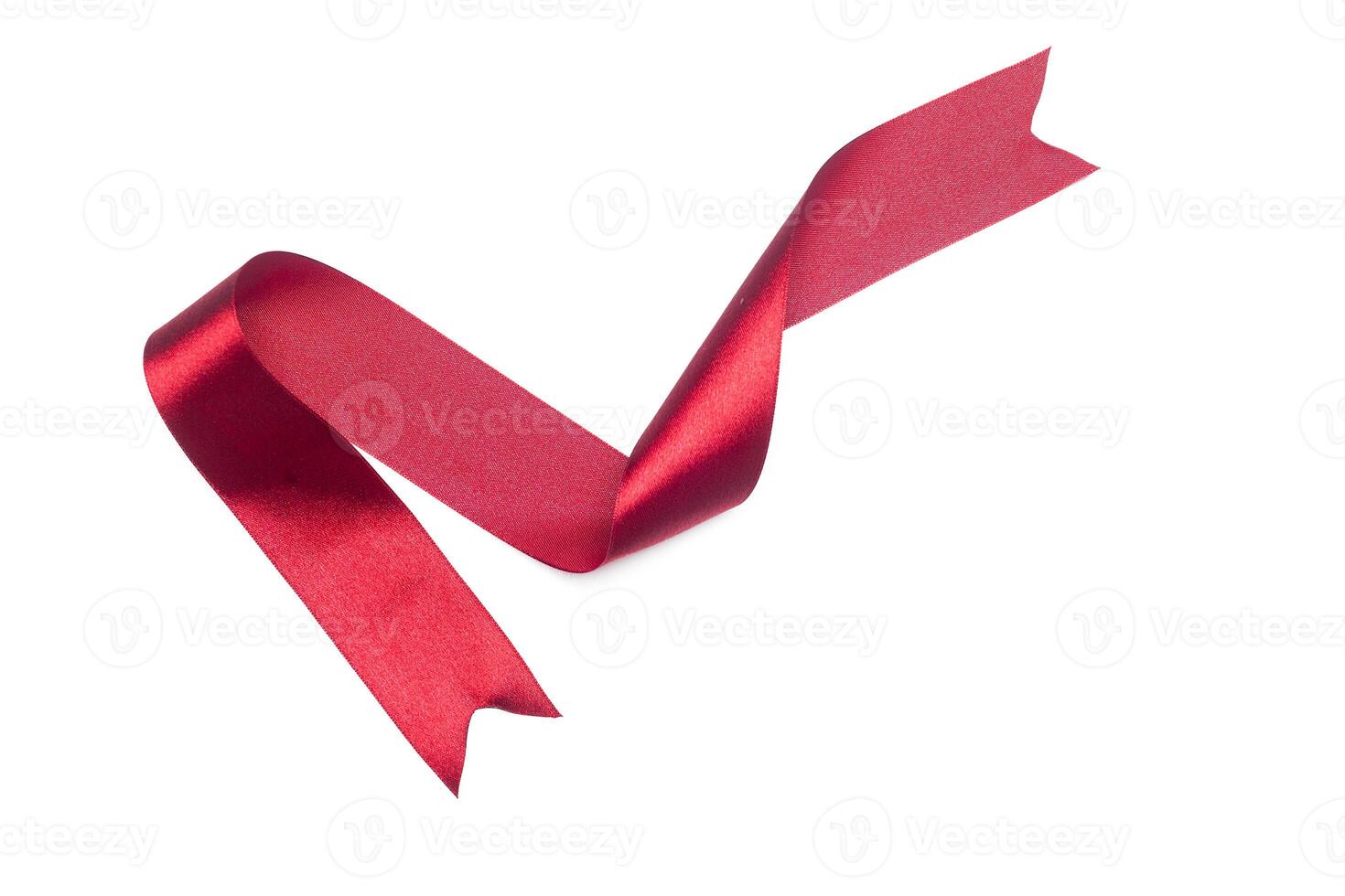 ribbon isolated on white photo
