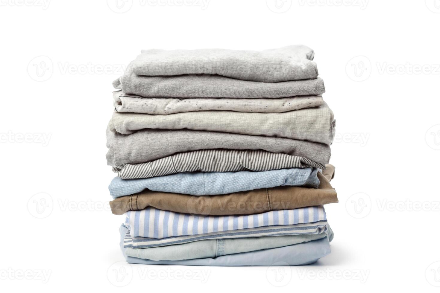 stack of clothing isolated on white photo