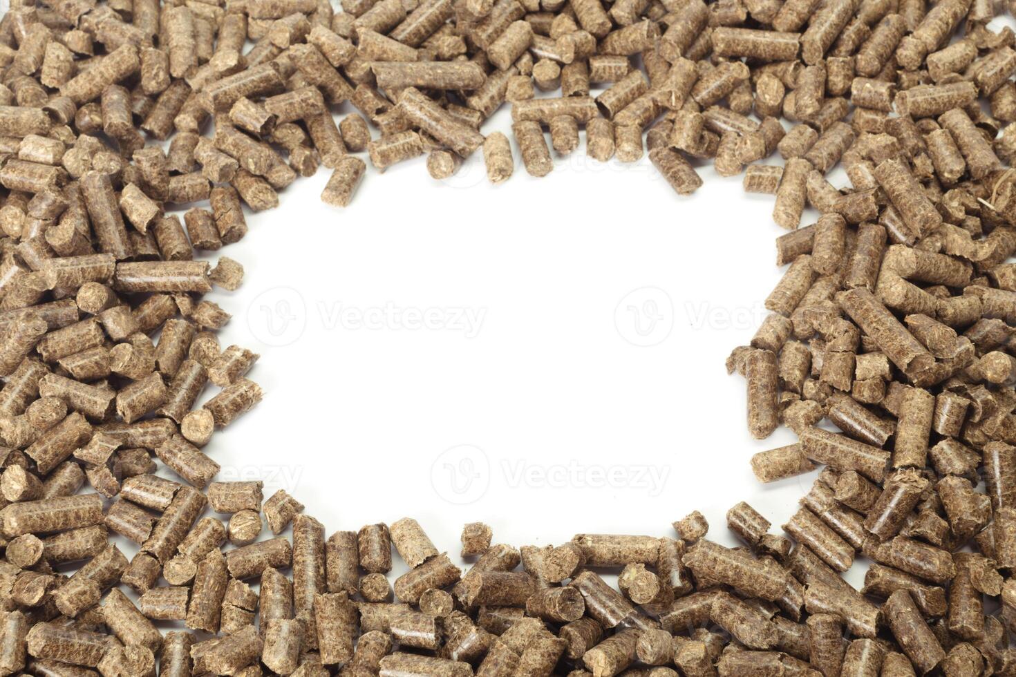 Energy. Pellets on the table photo