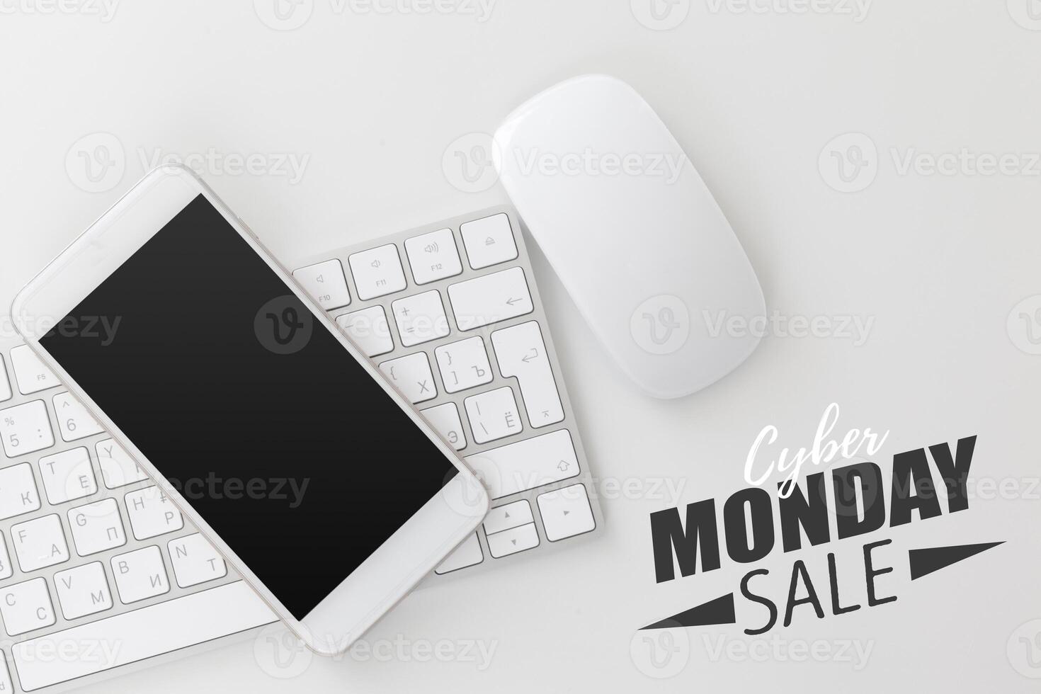 Office table with keyboard photo