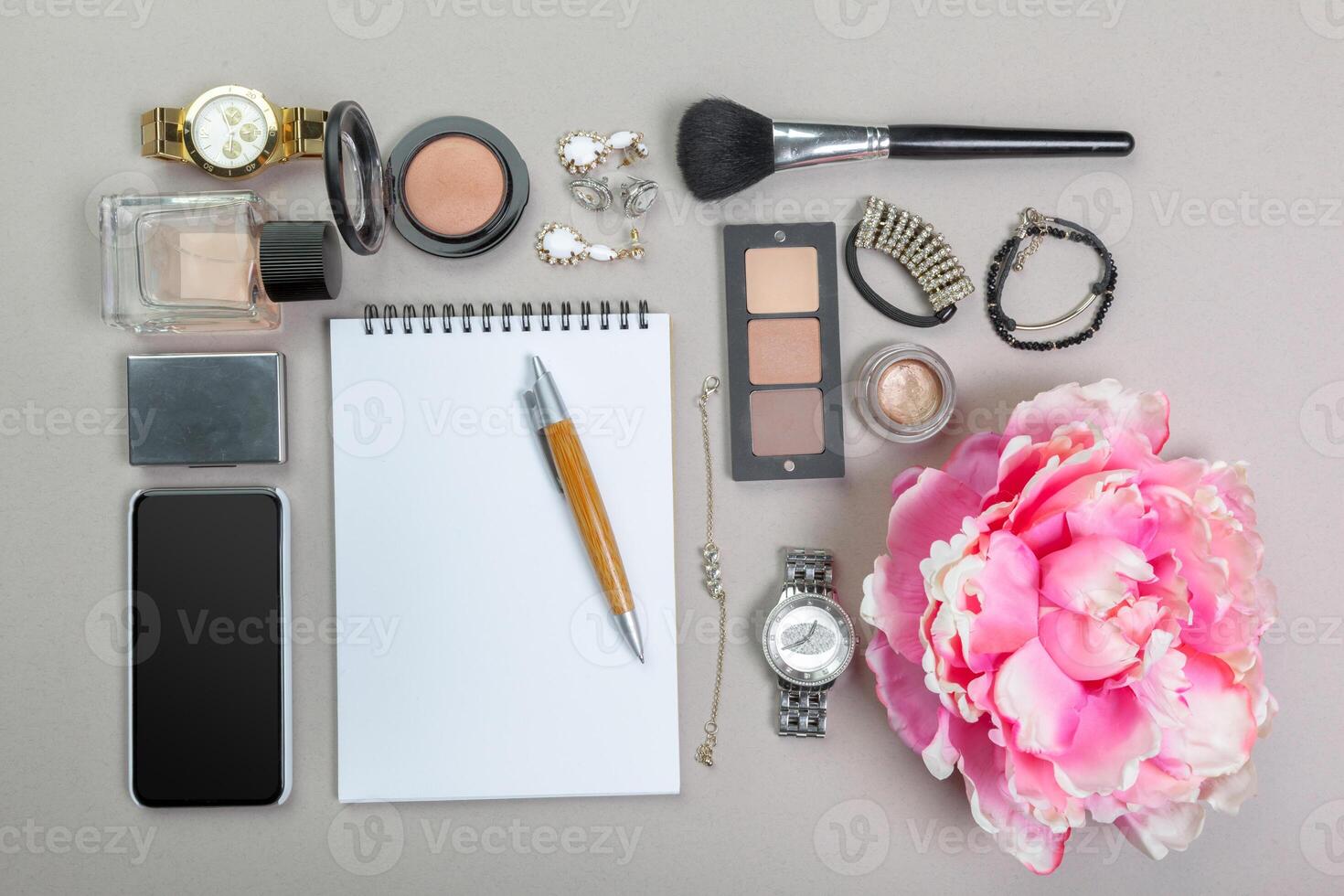 View on women bag stuff photo
