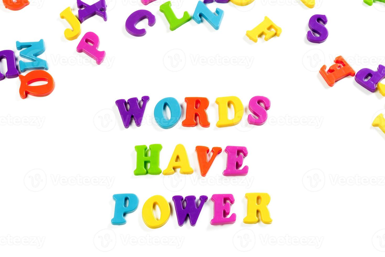 colorful toy alphabet letters photo