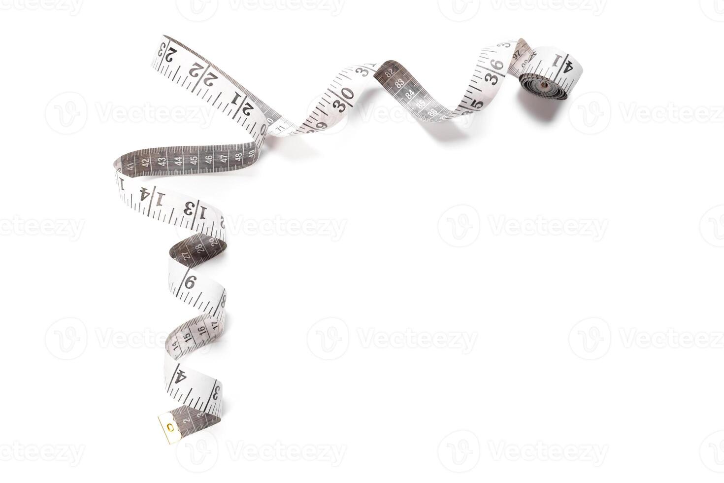 Measure tape isolated on white photo