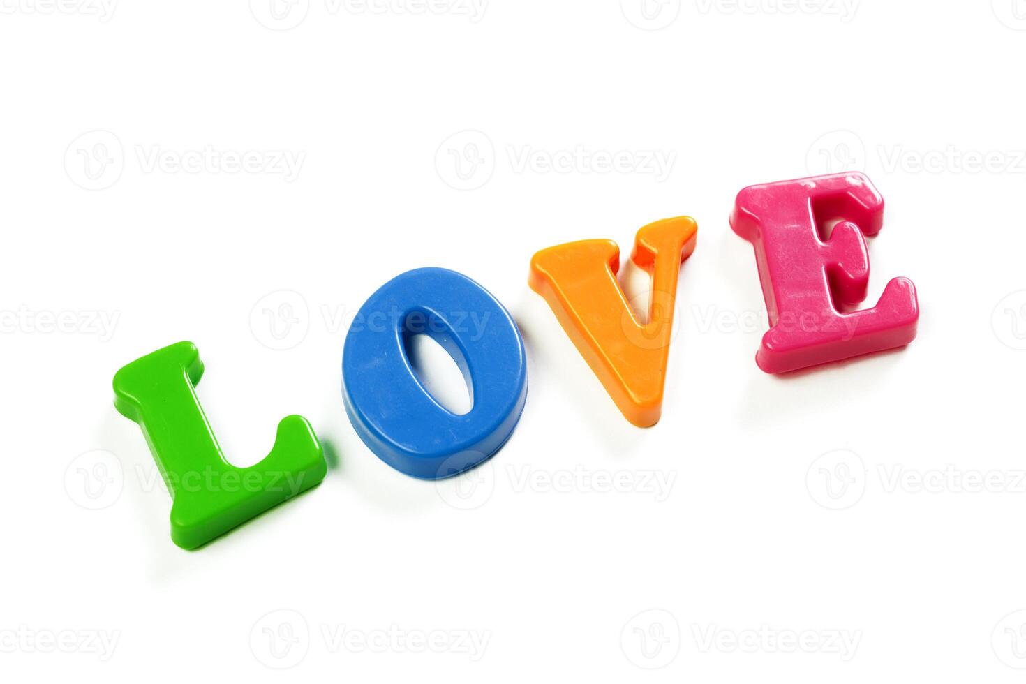 colorful toy alphabet letters photo