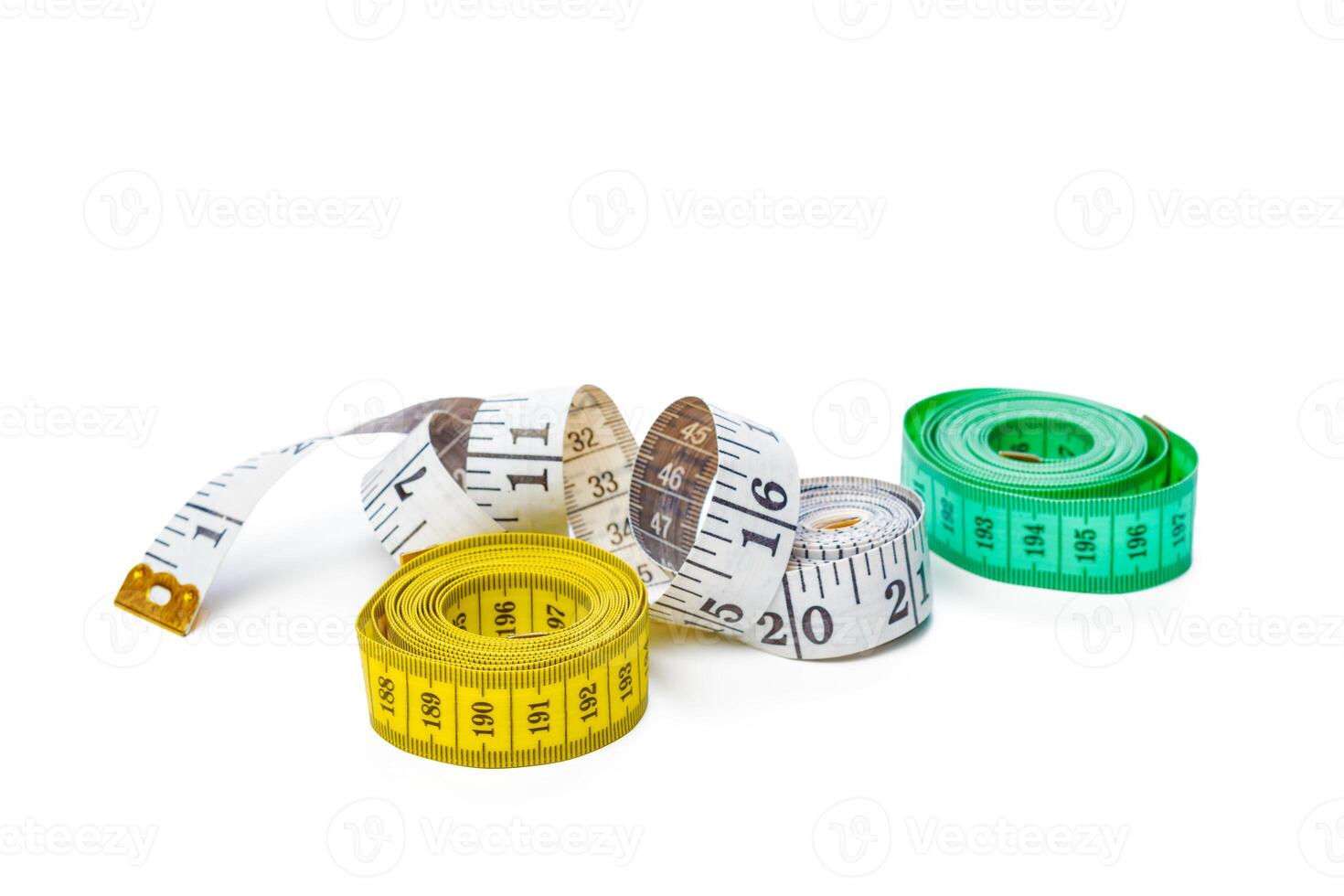 Measure tape isolated on white photo