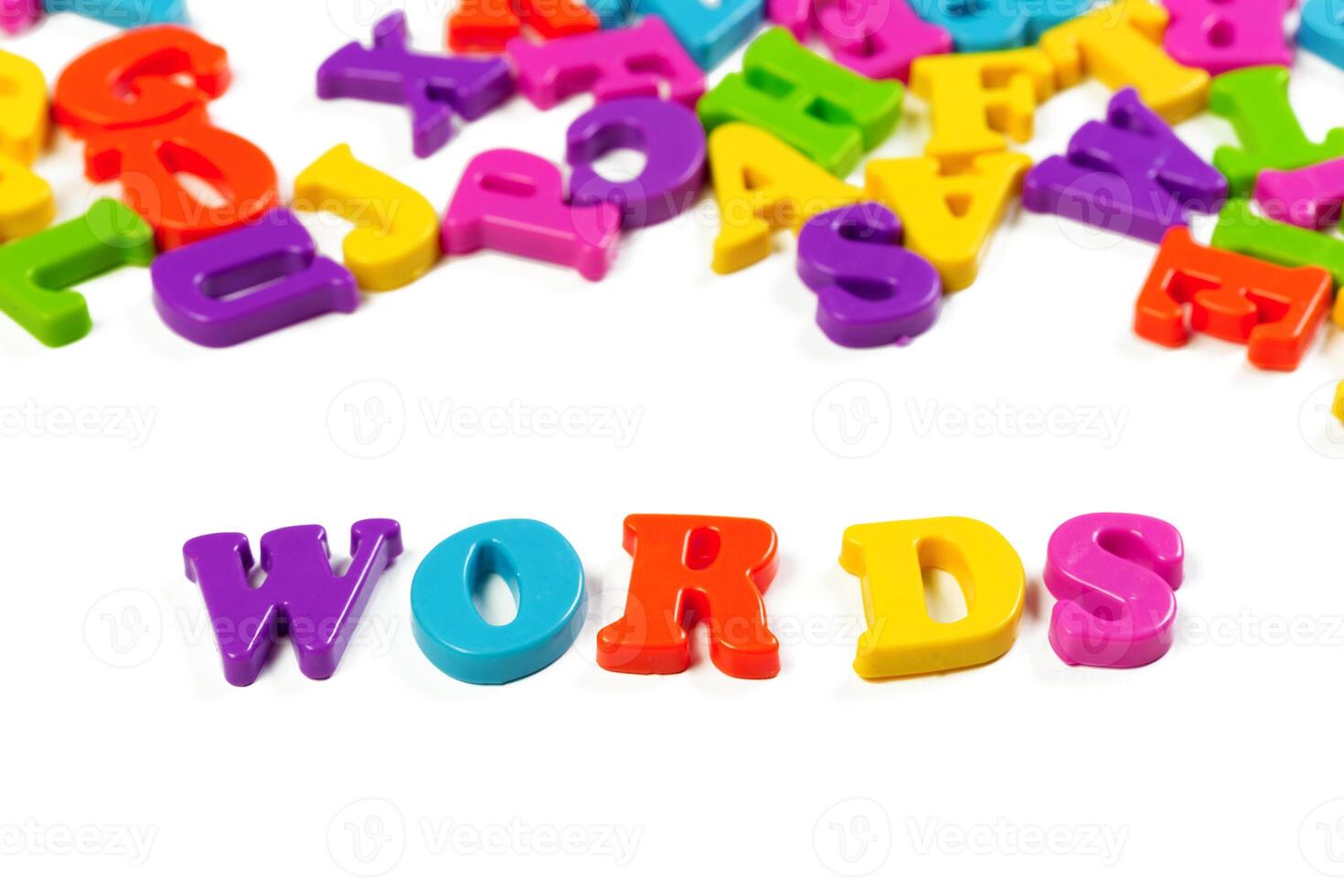 colorful toy alphabet letters photo