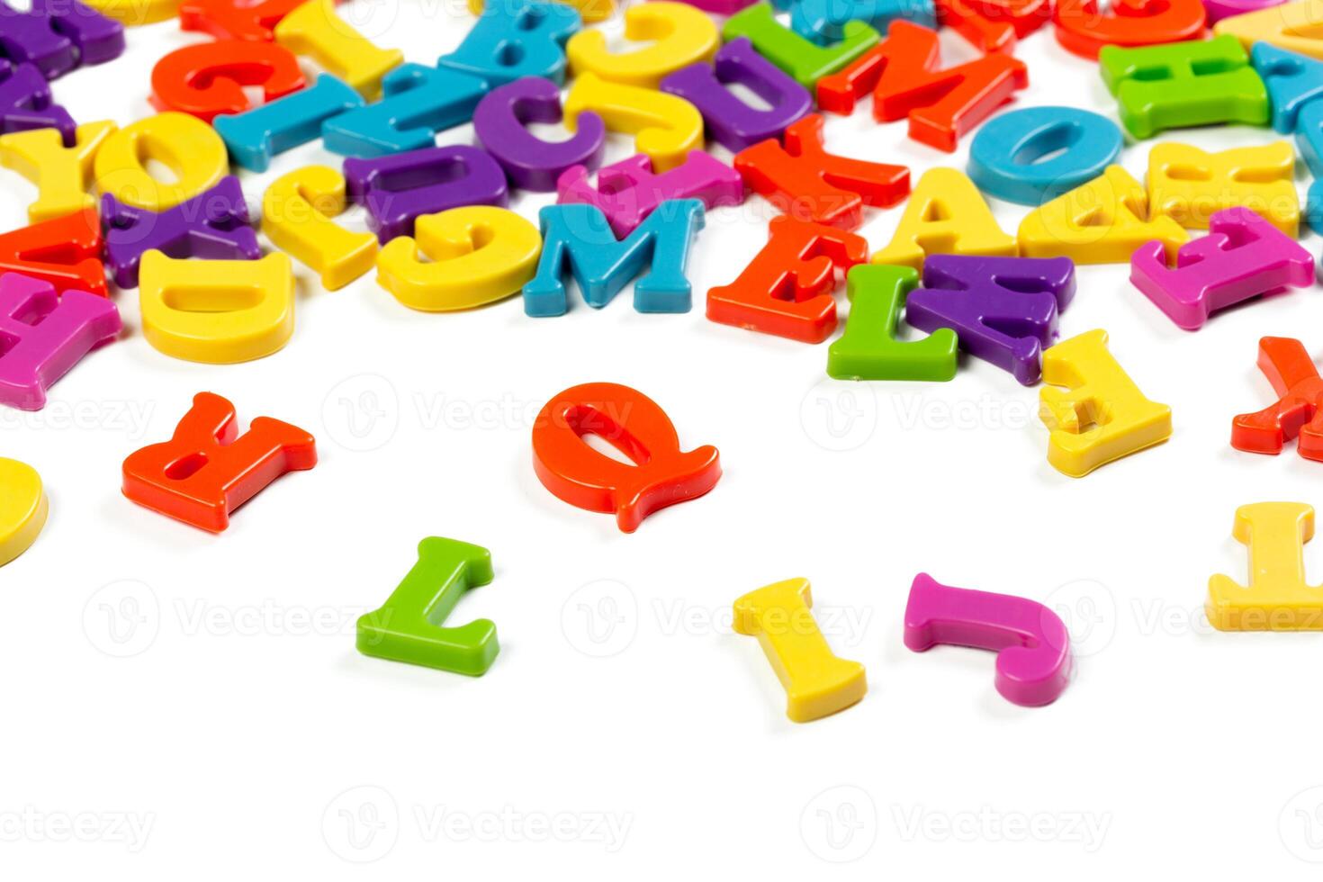 colorful toy alphabet letters photo