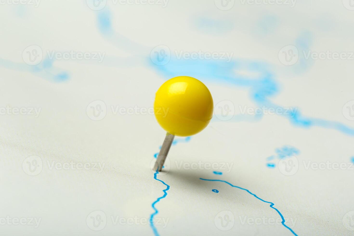 Travel destination points on a map photo