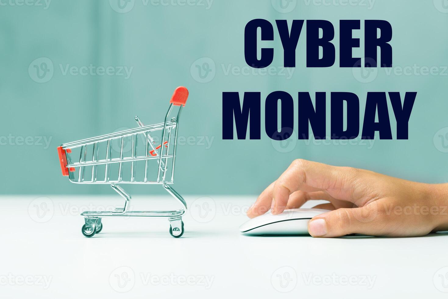 Cyber Monday sign on computer photo