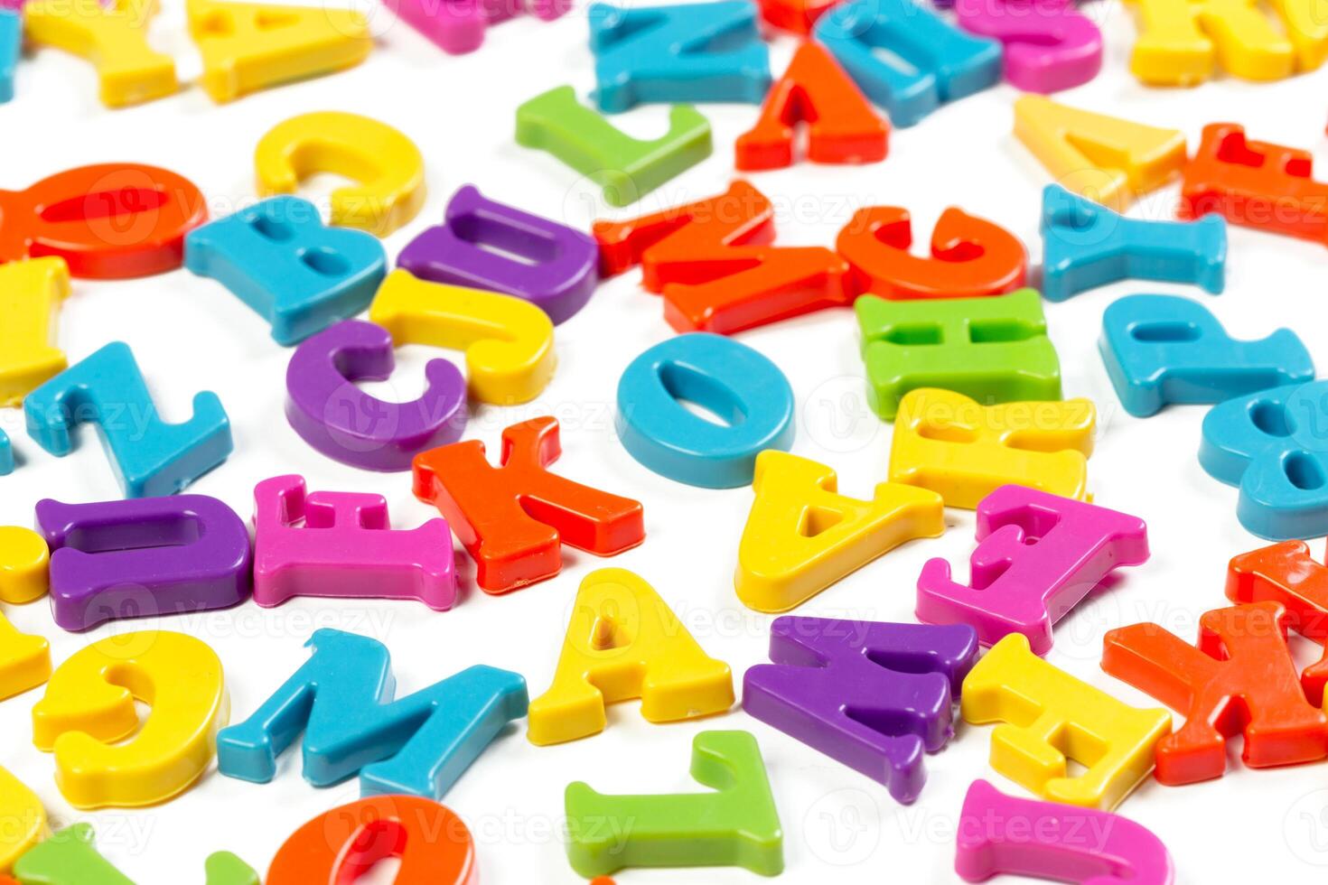colorful toy alphabet letters photo