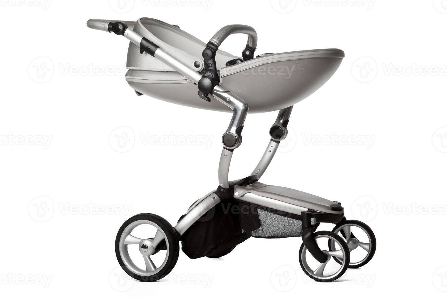 baby carriage isolated on a white background photo