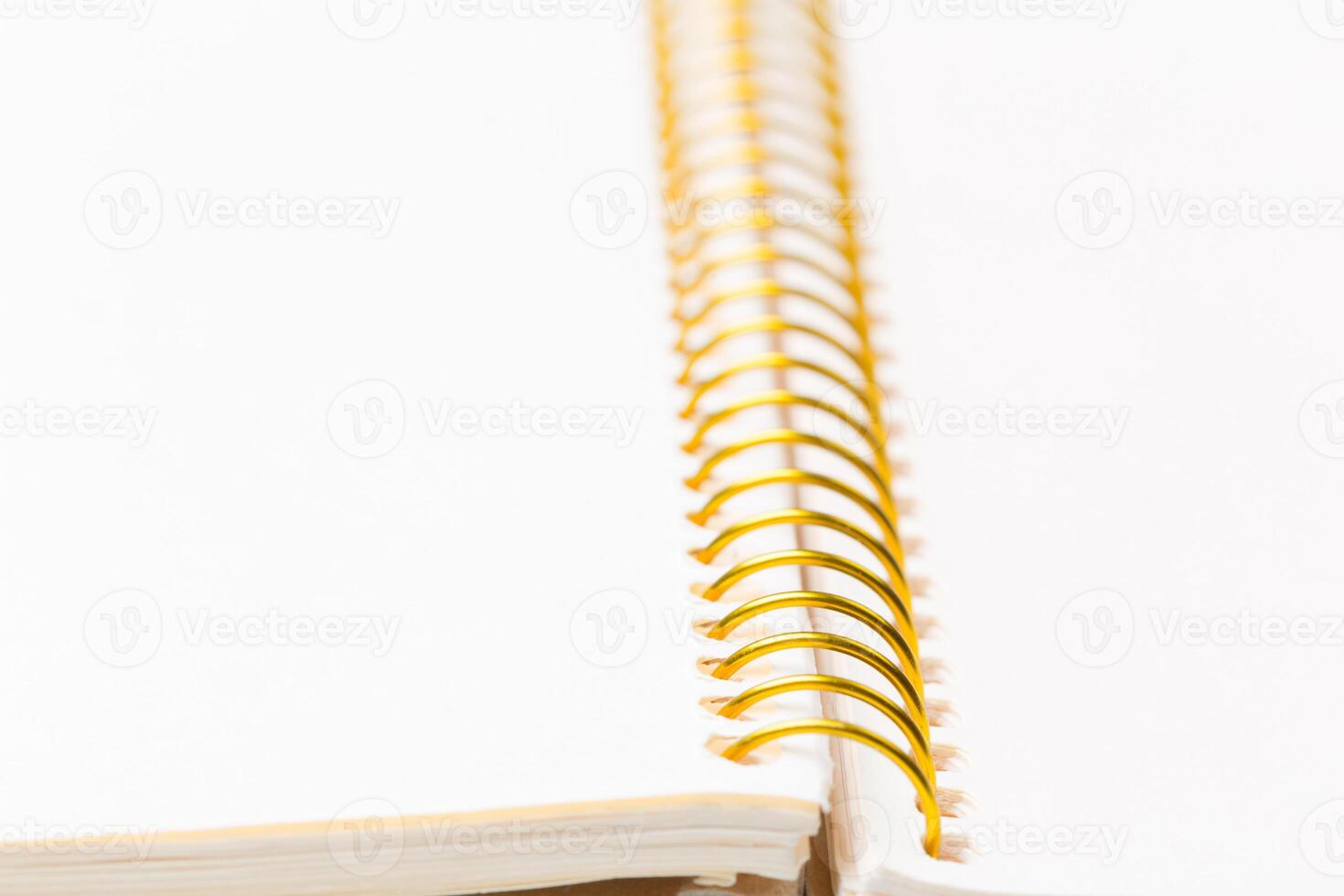 Blank notebook on the table photo